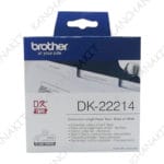 Brother ป้ายสติกเกอร์พิมพ์อักษรแบบต่อเนื่อง DK-22214 ขนาด 12 mm * 30.48 m