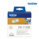 Brother ป้ายสติกเกอร์พิมพ์อักษร DK-11208 ขนาด 38 mm. * 90 mm. 400 ป้าย/ม้วน