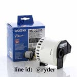 Brother ป้ายสติกเกอร์พิมพ์อักษรแบบต่อเนื่อง DK-22205 ขนาด 62 mm. *30.48 เมตร